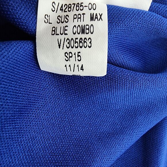 Old Navy Womens Long Maxi Dress Medium Halter Blue Floral Birds Ties Beachy Boho - Picture 8 of 8